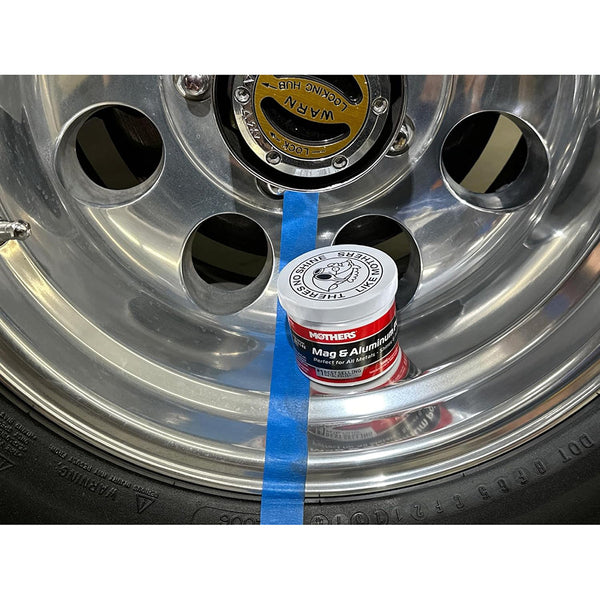 Mothers 05100 Mag & Aluminum Polish, 5 oz. Brilliant Shine, Easy to Use, For All Uncoated & Unplated Metals Including Aluminum Wheels, Stainless Steel