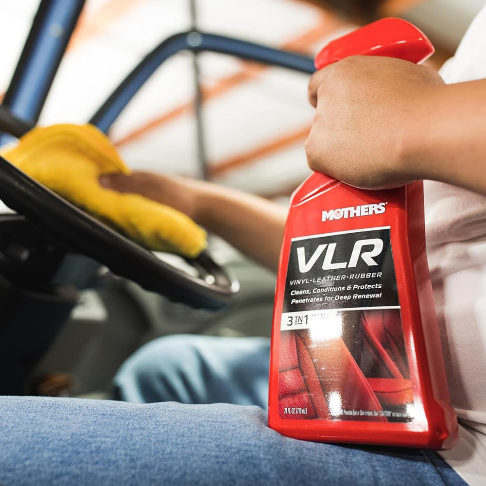 Mothers 06524 VLR Vinyl-Leather-Rubber Care, 24 oz. — Cleans, Conditions & Protects In One Step