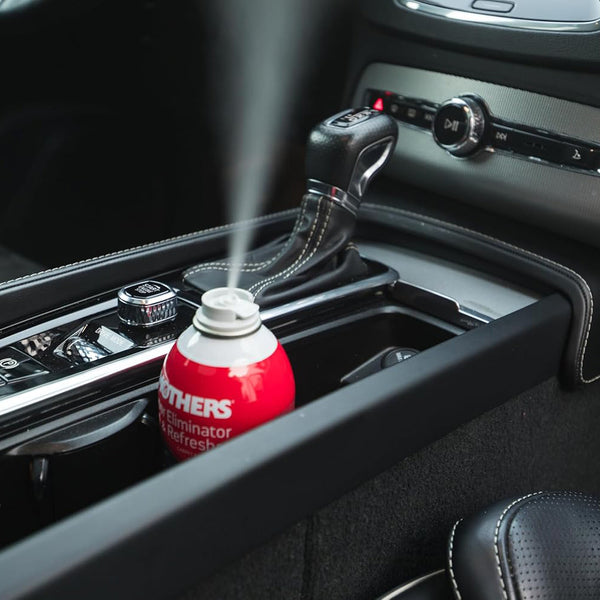 Mothers 06810 Odor Eliminator & Refresher, Unscented, 2 oz. Aerosol – Whole-Car Fogger Neutralizes Smoke, Pet, Food & Mildew Odors with CMM® Technology, Freshens Cabin & Vent Ducts