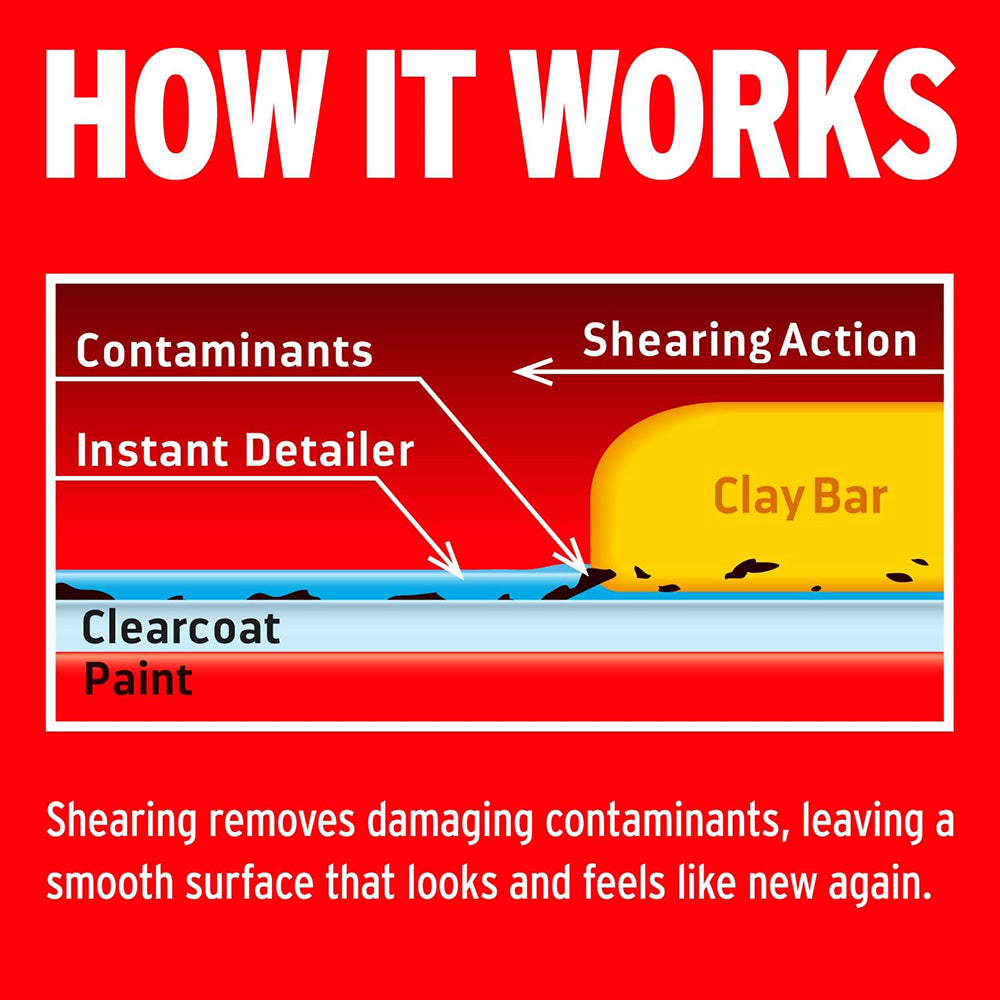 Mothers 07240 California Gold 3 Clay Bar Complete Kit, 3 80-gram Clay Bars + 16 oz