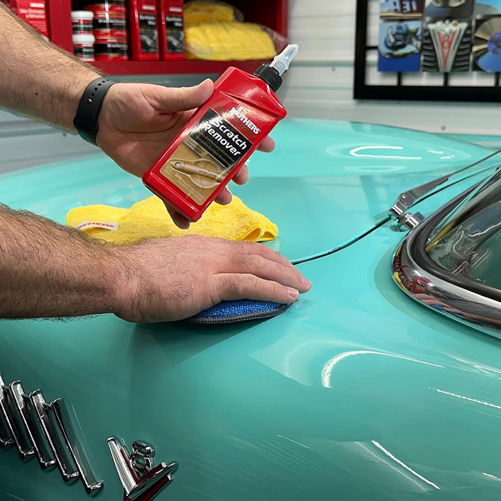 Mothers 08408 California Gold Scratch Remover, 8 oz. – Safely & Effectively Eliminates Light Scratches, Scuffs & Transfers from Paint & Clear coat, Restores Shine Around Handles and High-Touch Areas