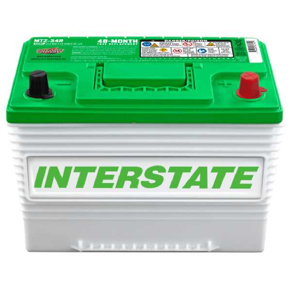 Interstate MTZ-34R AGM Automotive Battery (Group 34R) CORE FEE Included!