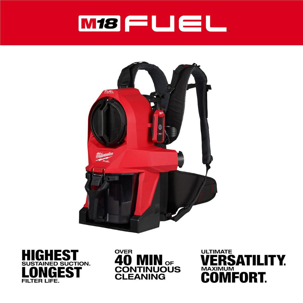 Milwaukee Tool M18 FUEL 3-in-1 Backpack Vacuum