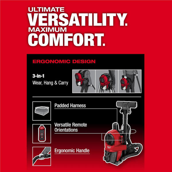 Milwaukee Tool M18 FUEL 3-in-1 Backpack Vacuum