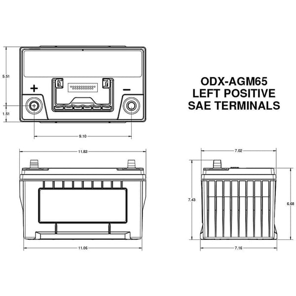 Odyssey ODX-AGM65 Extreme Battery (Group 65) CORE FEE INCLUDED!