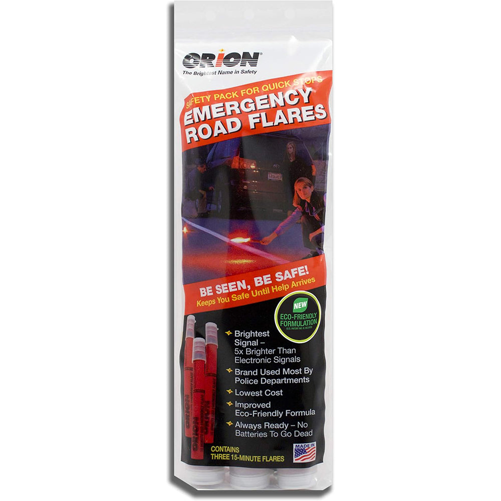 Orion Safety 3153-08 15 Minute Road Flares (3 Flares)