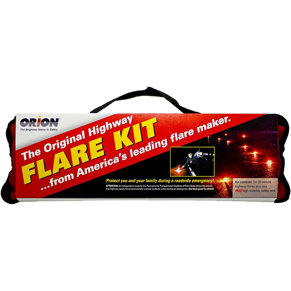 Orion Safety 6020 Highway 6-Pack Emergency Flare Kit (20 Minutes)