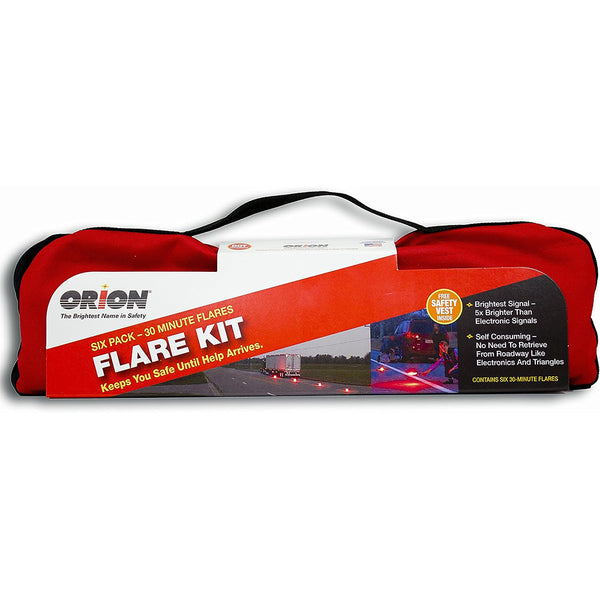 Orion Safety 6030 Highway 6-Pack Emergency Flare Kit (30 Minutes)