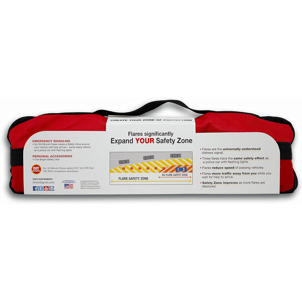 Orion Safety 6030 Highway 6-Pack Emergency Flare Kit (30 Minutes)