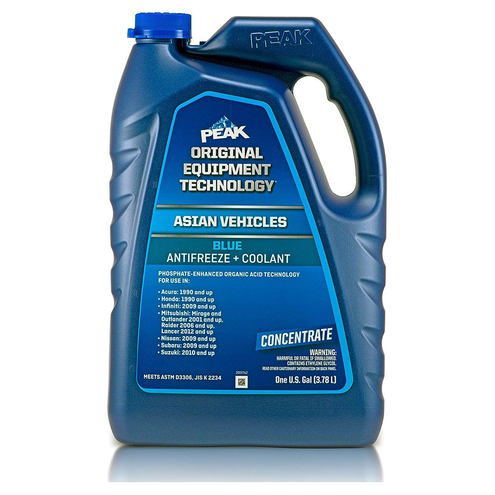 Peak PAB0B3 OET Extended Life Blue Concentrate Antifreeze/Coolant for Asian Vehicles, 1 Gallon