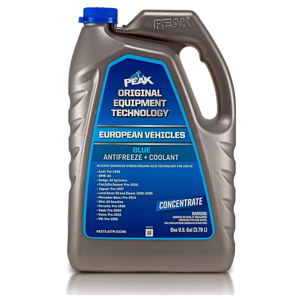 Peak PEB0B3 OET Extended Life Blue Concentrate Antifreeze/Coolant for European Vehicles, 1 Gallon