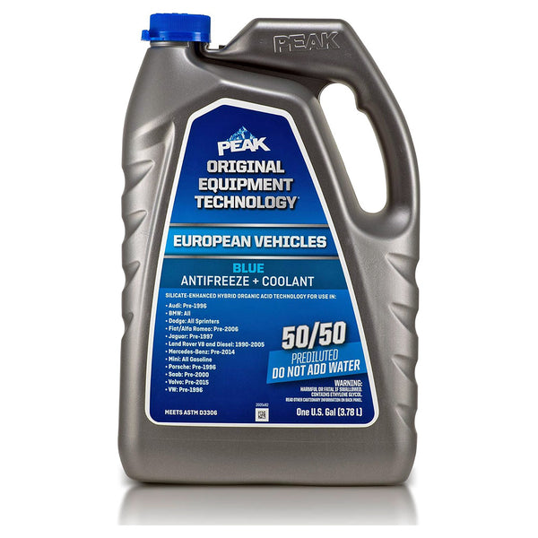 Peak PEBB53 OET Euro Blue 50/50 Antifreeze, 1 Gallon