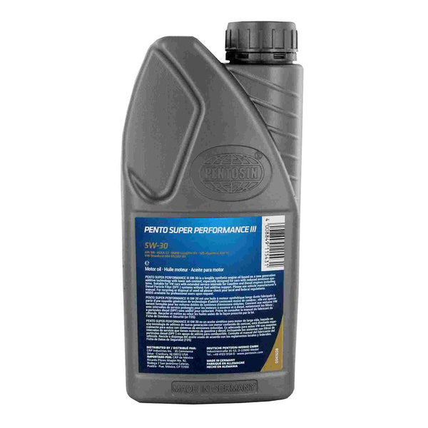 Pentosin 8078106 SP III 5W-30 Synthetic Motor Oil, 1 Liter