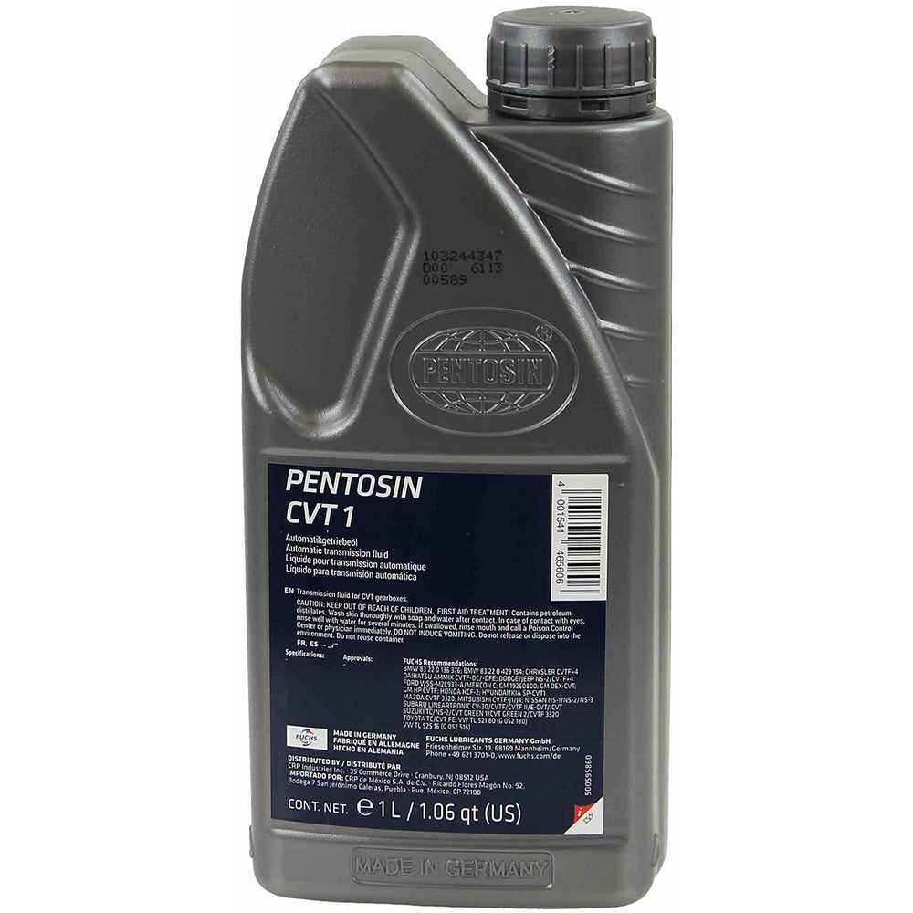 Pentosin 1120107 CVT1 Continuously Variable Transmission Fluid, 1 Liter