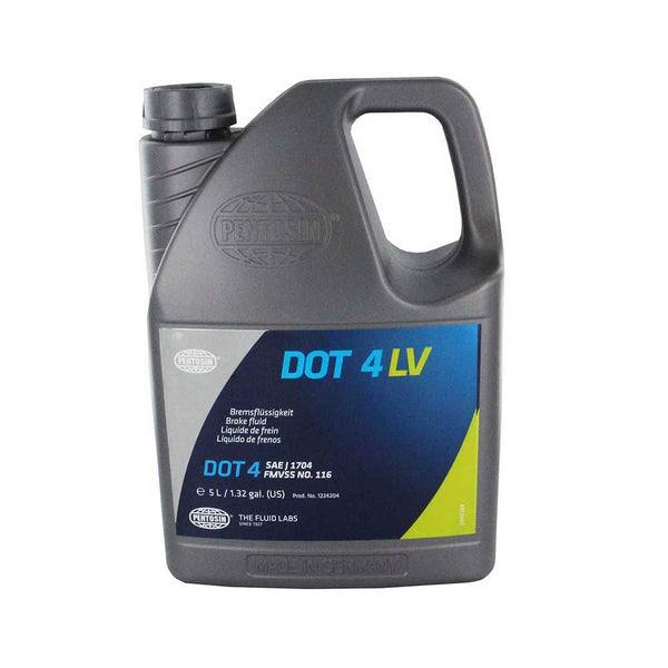 Pentosin 1224204 DOT 4 LV for vehicles requiring low viscosity brake fluid, 5 Liters