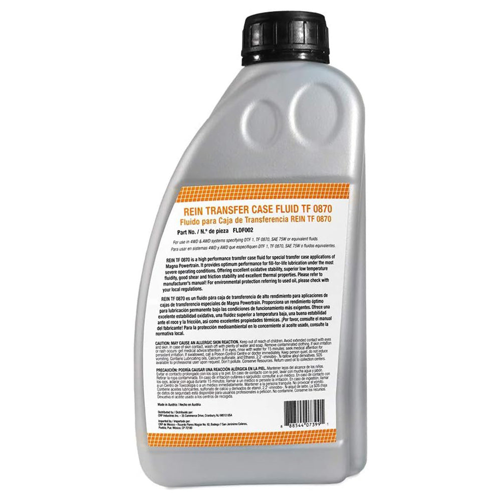 Rein FLDF002 OE Quality Transfer Case Fluid, 1 Liter