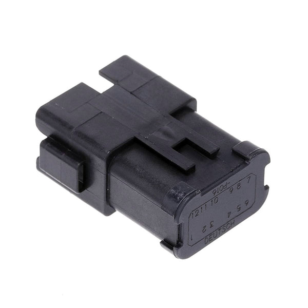 Deutsch DT04-12PB-P016 DT 12-Pin Black Male Bus Bar 1x12 Gold Contacts Connector