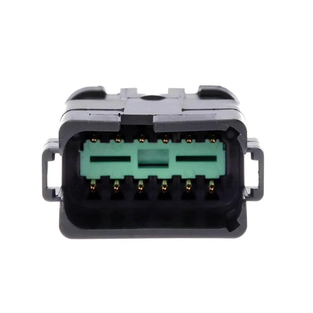 Deutsch DT04-12PB-P016 DT 12-Pin Black Male Bus Bar 1x12 Gold Contacts Connector