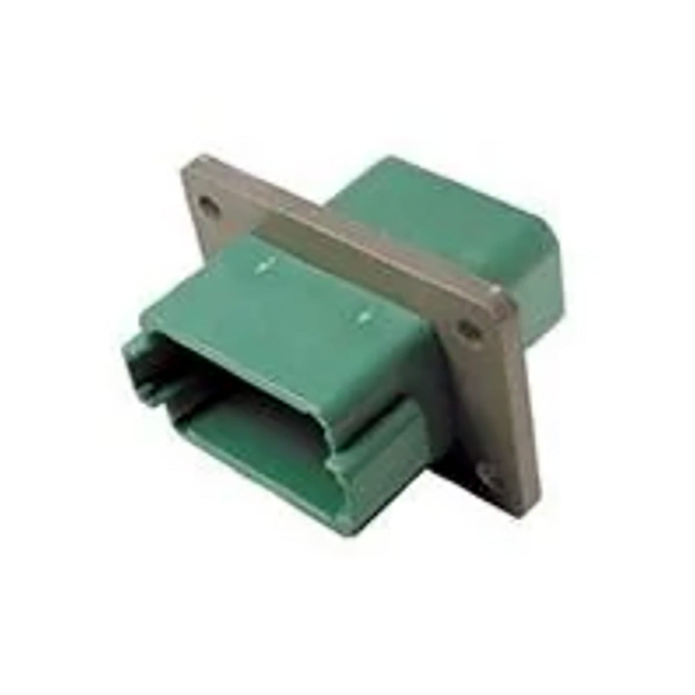 Deutsch DT04-12PC-L012 DT 12-Pin Green Flange Male Connector