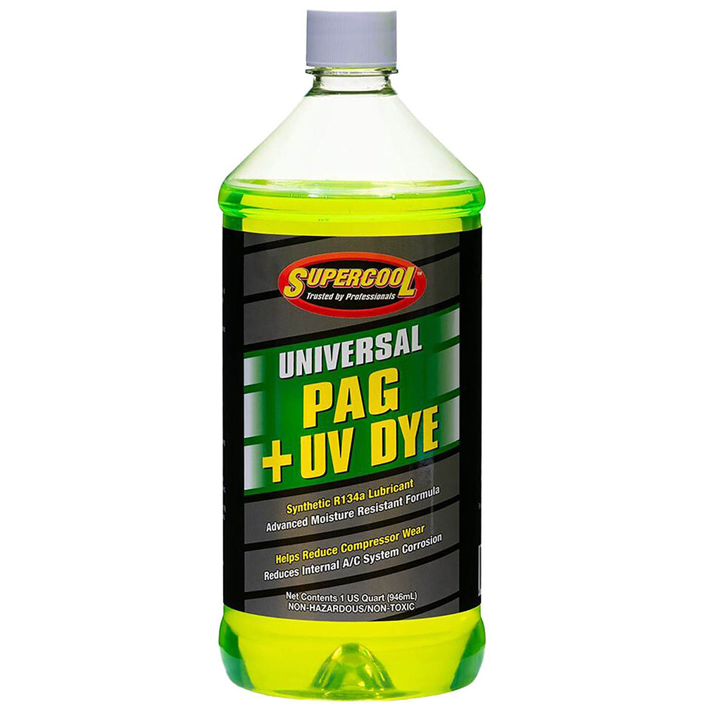 TSI Supercool 27897 Universal Synthetic PAG Oil with U/V Dye, 1 Quart