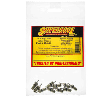 TSI Supercool 674-10 JRA High Flow A/C Valve -Pack of 10