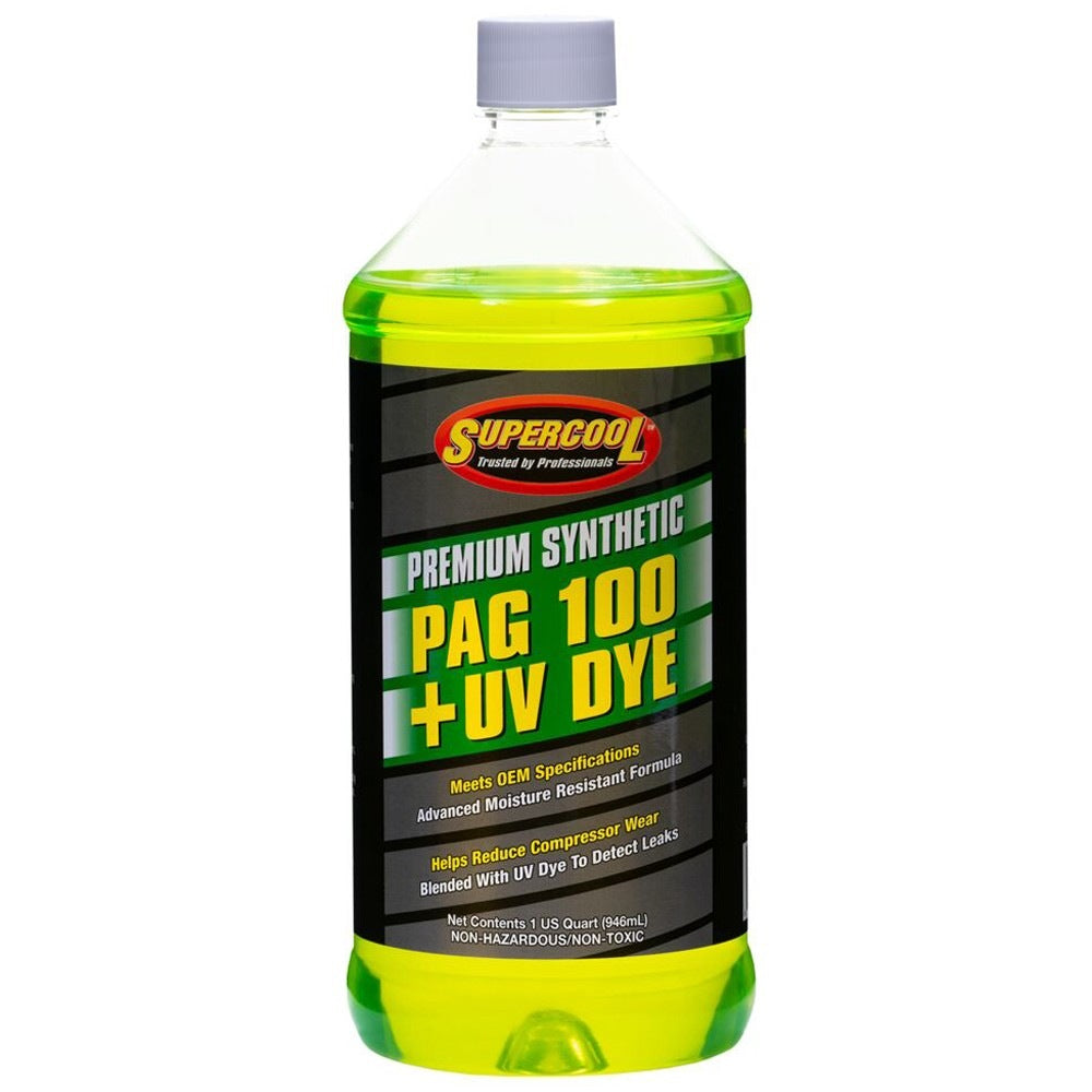 TSI Supercool P100-32D A/C Comp Lube, UV Dye, Flash Point 450F, 32 oz