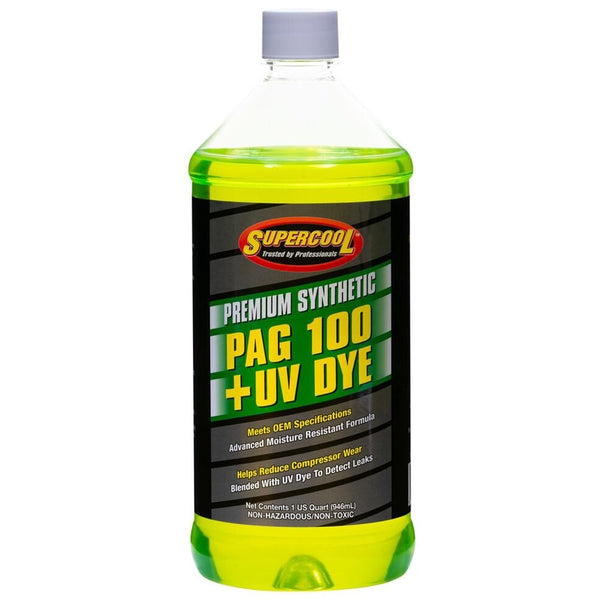 TSI Supercool P100-32D A/C Comp Lube, UV Dye, Flash Point 450F, 32 oz