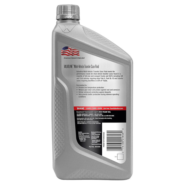 Valvoline 855459 Multi-Vehicle (TCF) Conventional Transfer Case Fluid, 1 Quart