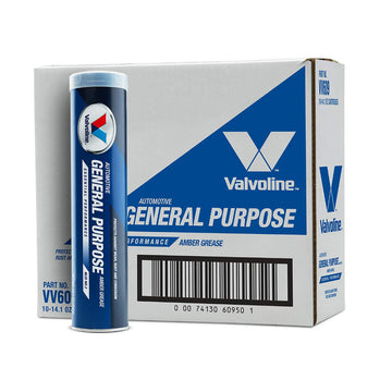 Valvoline VV609 Automotive/Industrial General Multi-Purpose Grease, 14.1 oz, 10 Pack