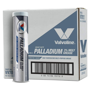 Valvoline VV70112 Palladium #2 3% Moly, Heavy Duty Grease, 14.1 OZ, 10 Pack