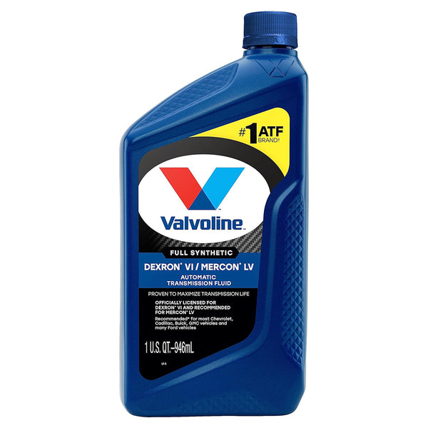 Valvoline 822405 Dexron VI/Mercon LV Full Synthetic Automatic Transmission Fluid, 1 Quart