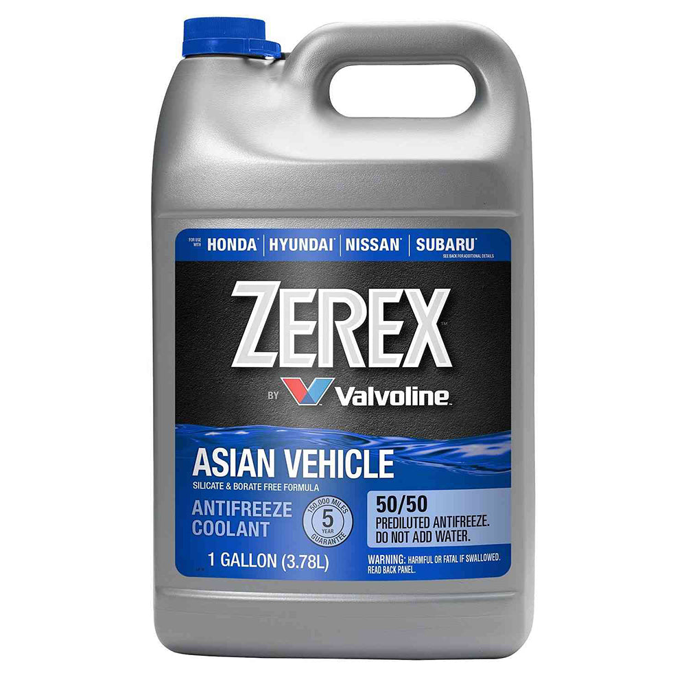 Valvoline ZEREX 861398 Asian Blue Vehicle  50/50 Prediluted AntiFreeze Coolant, 1 Gallon