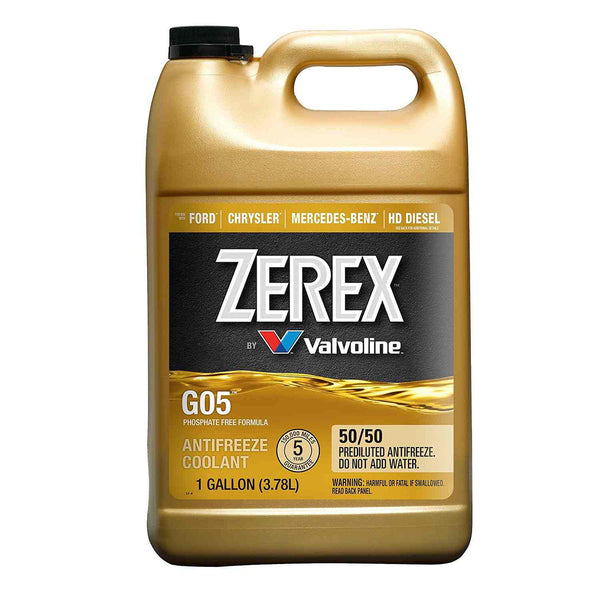 Valvoline ZEREX ZXG05RU1 G05 Ready-Mix AntiFreeze Coolant, 1 Gallon