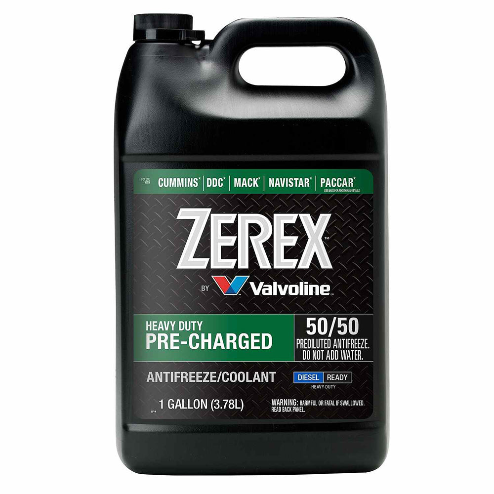 Valvoline ZEREX ZXPCRU1 Green Hd Pre-Charged RTU AntiFreeze / Coolant, 1 Gallon