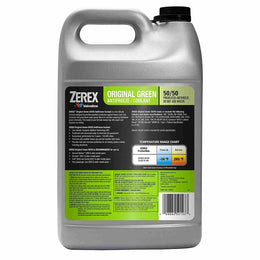 Valvoline ZEREX ZXRU1 Original Green Low Silicate 50/50 Prediluted Ready-to-Use Antifreeze / Coolant, 1 Gallon