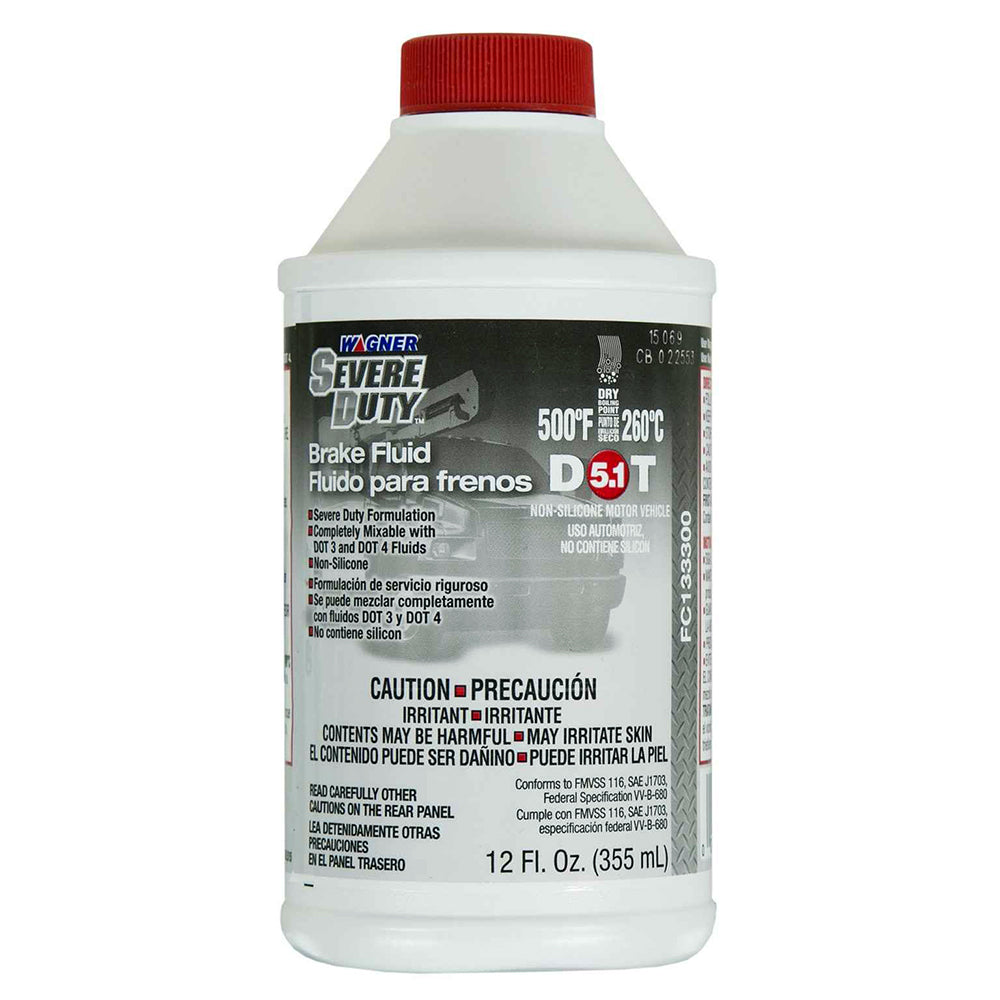 Wagner FC133300 Dot 5.1 SEVEREDUTY Brake Fluid, 12 oz