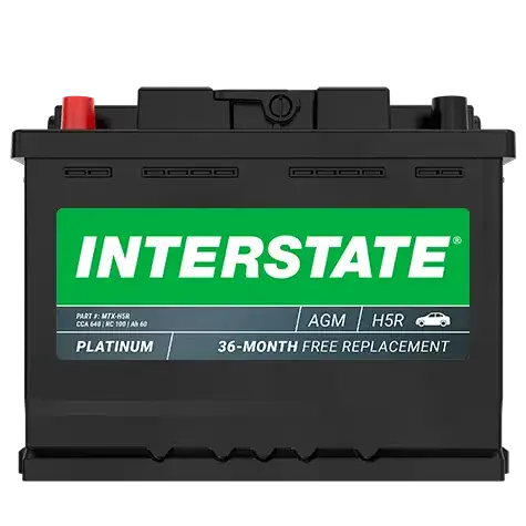 Interstate MTX-H5R AGM Automotive Battery (Group H5R) CORE FEE Included!