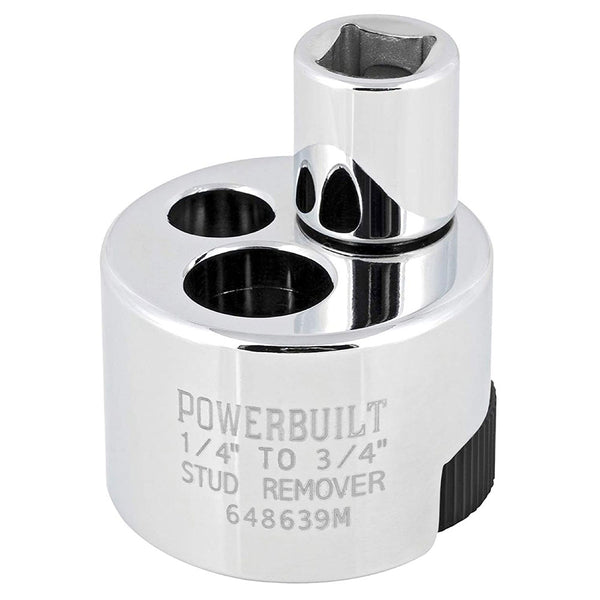 POWERBUILT 648639 1/4" to 3/4" Stud Extractor, Silver