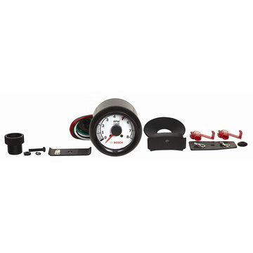 BOSCH FST 7904 SP0F000022 Sport II 2-5/8" Tachometer (White Dial Face, Black Bezel)