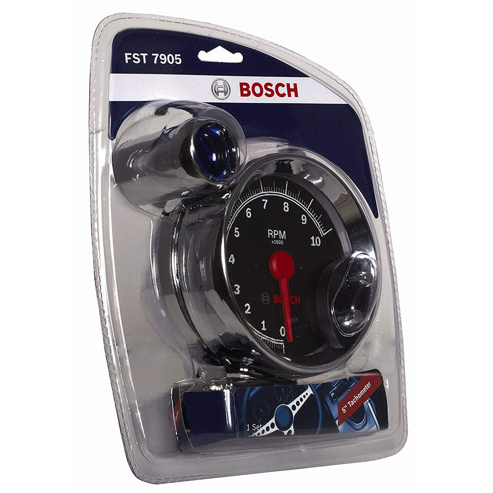 BOSCH FST 7905 SP0F000023 Sport III 5" Tachometer (Black Dial Face)