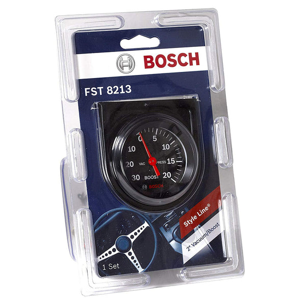 BOSCH FST 8213 SP0F000050 Style Line 2" Mechanical Vacuum/Boost Gauge