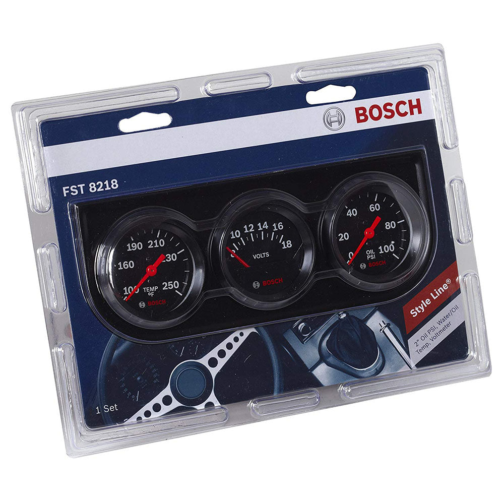 BOSCH FST 8218 SP0F000054, 2" Style Line Triple Gauge Kit