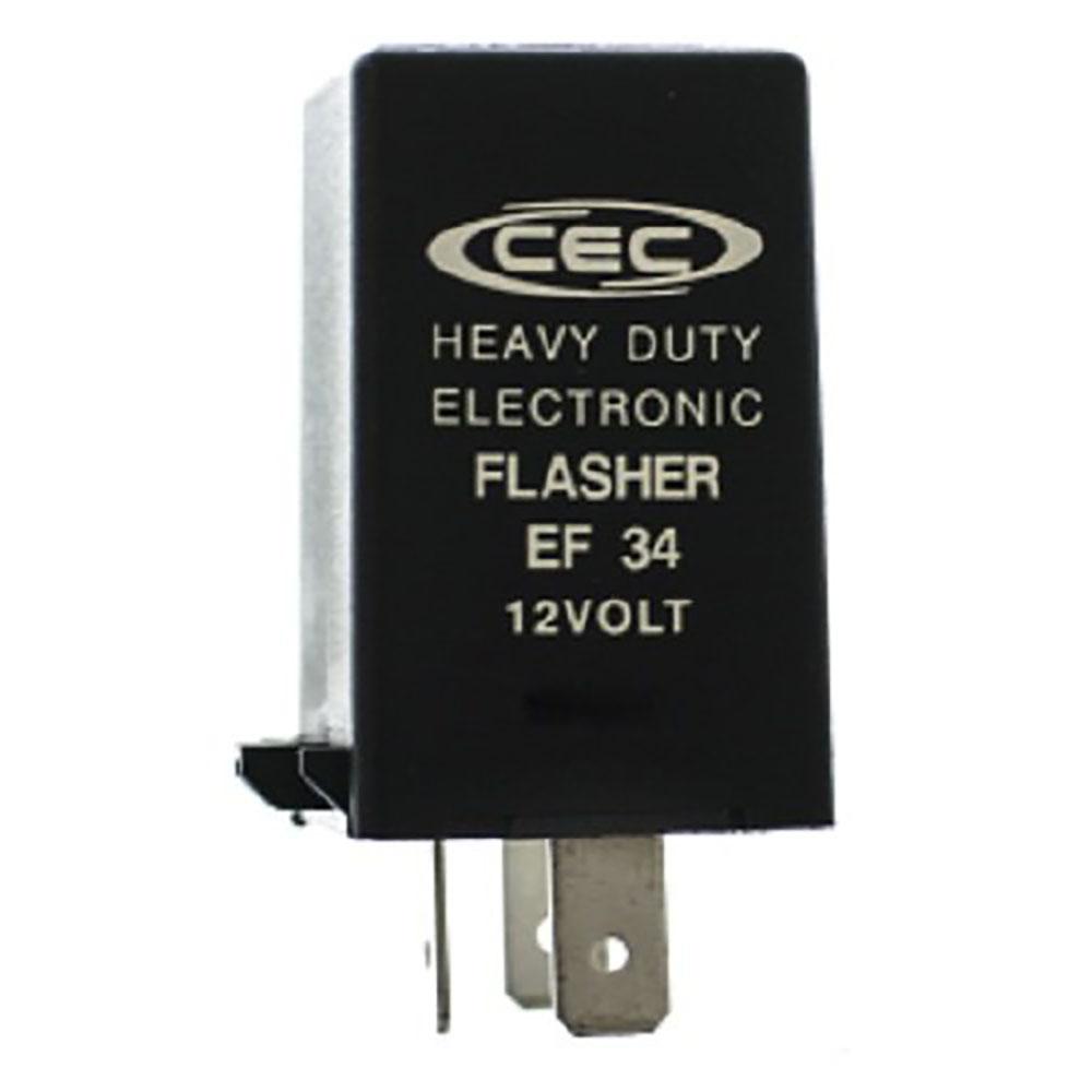 CEC EF34 Electronic Turn Signal Flasher Relay 3 Prong