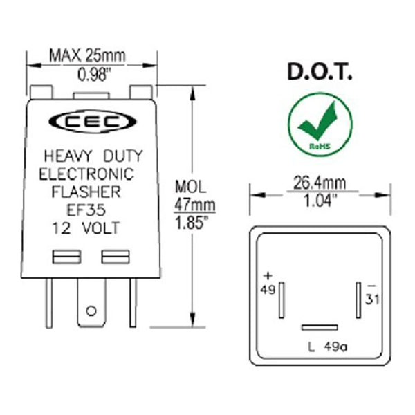 Cec Payment Parts Router CEC EF35 Flasher – Parts Universe