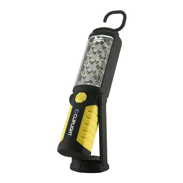 CLIPLIGHT 24-458 33 LED Pivot LED Magnetic Work Light and Flashlight, Black, 2 x 8.5 Inches
