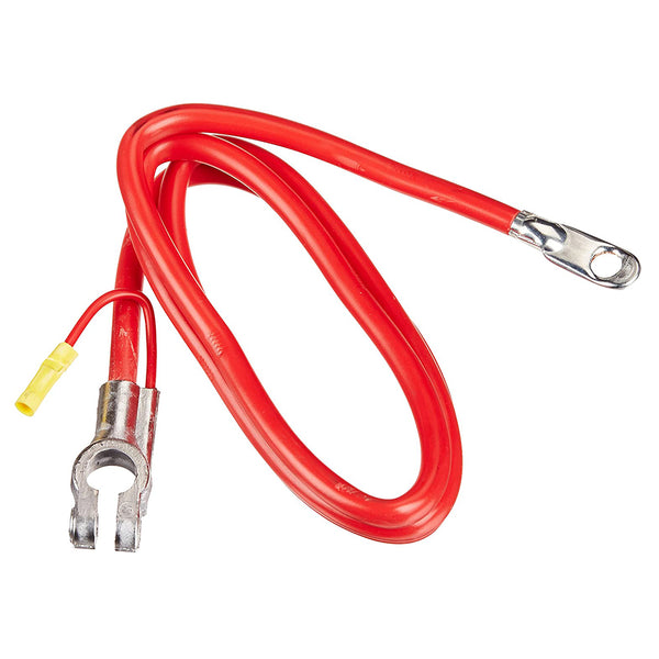 Deka 00328 56" Pure Copper Top Post Battery Cable , 4AWG, Red, Single Auxiliary Lead (Made in USA)