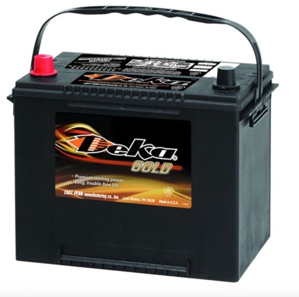 DEKA 624MF Automotive Flooded Battery (Group 24) CORE FEE Included!