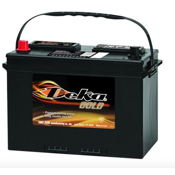DEKA 627MF Automotive Flooded Battery (Group 27) CORE FEE Included!