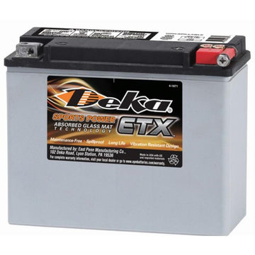 DEKA ETX18L Power Sports AGM Battery (340 CCA) CORE FEE Included!