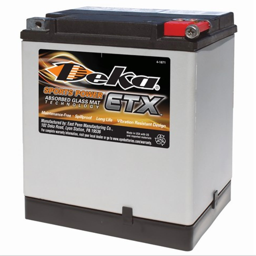 DEKA ETX30LA Power Sports AGM Battery (400 CCA) CORE FEE Included!